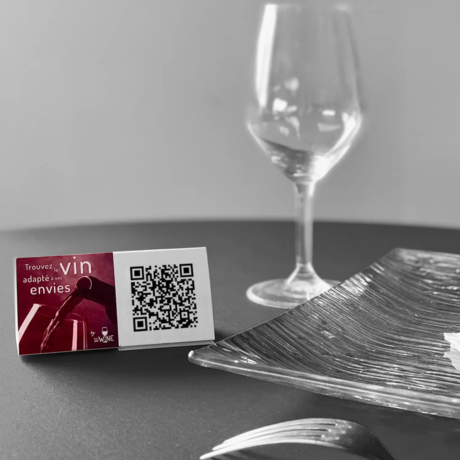Chevalet de table QR code kelWINE